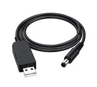 Qsvbeeqj Cable convertidor de voltaje USB adaptador de fuente de alimentación con enchufe CC de 5,5 mm de diámetro, módulo de cable USB