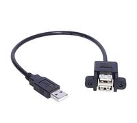 Qsvbeeqj Cable de carga divisor USB 2.0 Y divisor USB 1 macho a 2 hembra adaptador de cubo de extensión para coche/portátil