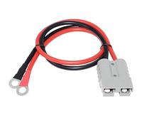 Qsvbeeqj Cable de carga eléctrica con tapón indicador, dos anillos para scooters eléctricos, tractores de vehículos