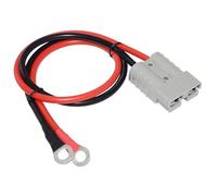 Qsvbeeqj Cable de carga eléctrica con tapón indicador, dos anillos para scooters eléctricos, tractores de vehículos