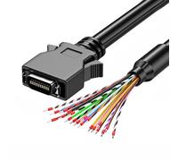 Qsvbeeqj Cable de datos SCSI con conexiones Up/Cerradura de tornillo 28AWG Cable UN CN14P CN20P CN26P CN36P CN50P 6 Longitud Opción