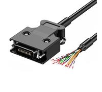 Qsvbeeqj Cable de datos SCSI con conexiones Up/Cerradura de tornillo 28AWG Cable UN CN14P CN20P CN26P CN36P CN50P 6 Longitud Opción