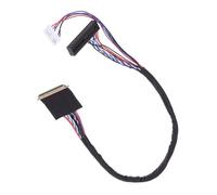 Qsvbeeqj Cable de pantalla LCD LVDS de 40 pines, 6 bits, con soporte de dos canales y capa exterior de PVC flexible