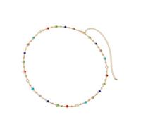 Qsvbeeqj Cadena de cadera de cristal multicolor vibrante para mujer, elegantes bikinis de playa, accesorios para la cintura, accesorios de moda, regalo único para las mujeres, joyería, talla única