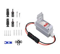 Qsvbeeqj Caja combinada solar de múltiples canales, DC500 V, con carcasa resistente, carcasa eléctrica impermeable para matrices fotovoltaicas, caja de distribución de energía fotovoltaica