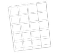 Qsvbeeqj Caja de exhibición acrílica con compartimentos para polvo de coleccionista Organizadores resistentes de alta transparencia