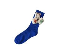 Qsvbeeqj Calcetines de tubo medio con patrón Mahjong para mujer, transpirables, acanalados, para entusiastas del Mahjong, do, One Size