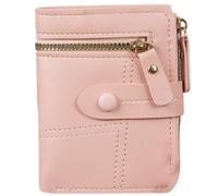 Qsvbeeqj Cartera de moda Cartera Compacta Mujer Corto Cuero de la Unidad de Procesamiento Bi Fold Carteras Porta Tarjetas de Crédito Simple Fri, B, Belleza masiva