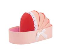 Qsvbeeqj Cesta de flores vacía con forma de cuna, caja de regalo de cartón para baby showers, bodas, día de San Valentín, caja de regalos