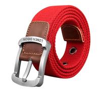 Qsvbeeqj Cintura de lona multiusos con diseño de hebillas para estudiantes, entrenamiento, actividades al aire libre y estilo diario, cinturón de actividad al aire libre, I, 120 cm