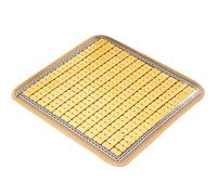 Qsvbeeqj Cojín de bambú para silla de refrigeración de 40/45 cm/40 cm, alfombrilla cuadrada para una comodidad calmante para coche y sofá de oficina