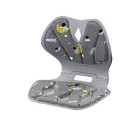 Qsvbeeqj Cojín ortopédico para silla con espuma de memoria, alineación de sitios de apoyo para estudiantes, niños u oficina, plegable, ayuda lumbar ergonómica