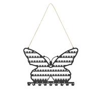 Qsvbeeqj Colgando Joyería Organizadores Mariposa Diseños Con Agujeros Y Gancho Accesorios Para Collares Anillos Pulseras Almacenamiento Organizadores de Joyería, talla única, como se describe