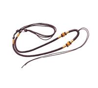 Qsvbeeqj Collar de cordón trenzado con colgante de símbolo de la paz, cadena de cordón ajustable, adecuado para combinar con varios estilos de joyería trenzada, One Size, Como se describe, como se