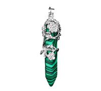 Qsvbeeqj Collar de gota de cristal colgante suave polaco Envolvió encanto cómodo accesorio de joyería para los entusiastas de la moda afilador joyería de cristal cónico, talla única, como se describe