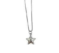 Qsvbeeqj Collar de mariposa, estrella, corazón de amor, cadena de clavícula para mujer, cadena con colgante avanzado para uso diario y ocasiones especiales, Acero inoxidable, Circonia cúbica