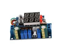 Qsvbeeqj Controlador de panel solar MPPT de 5 A, regulador de voltaje ajustable con doble pantalla LED y protección contra sobrecarga