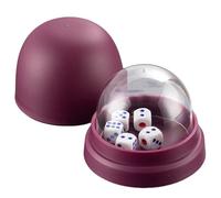 Qsvbeeqj Copa profesional de dados con 5 dices Quiet Shaker para los entusiastas del juego de mesa que son adecuados para diferentes juegos y eventos de dados