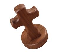 Qsvbeeqj Crucifijo de madera de nogal religiosa con soporte magnético extraíble decoración de Pascua espiritual iglesia doméstica ornamento crucifijo de madera