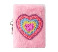 Qsvbeeqj Cuaderno de bolsillo en miniatura, diseño exterior de felpa para artistas, escritores, invierno cálido