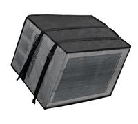 Qsvbeeqj Cubiertas climáticas exteriores ventiladas resistentes a la intemperie con elementos de conexión ajustables, protector de aire acondicionado, poliéster, defensor de malla de ventilación