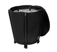 Qsvbeeqj Cubo de basura portátil para acampar al aire libre, ligero, redondo, cubo de basura puede contenedor para senderismo camping