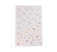 Qsvbeeqj Debajo de las grietas de los ojos gota piedras preciosas brillantes joyas de cara para maquillaje único y reuniones sociales pegatinas de decoración de Navidad festival cara joyas, talla