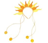 Qsvbeeqj Diadema de fuego con llama, diosas, coronas de fuego, tocado para Halloween, cosplay, gorro brillante, sol, diadema, diadema