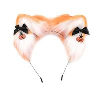 Qsvbeeqj Diadema de Halloween con orejas de lobo, vampiros, demonios, orejas de lobo, tamaño ajustable, para adultos, hombres y mujeres