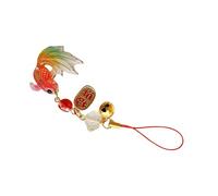 Qsvbeeqj Diseño único hecho a mano estrella de pescado aleación teléfono colgante decoración se adapta a todos los modelos de teléfonos diarios. Use trajes elegantes