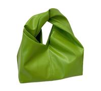 Qsvbeeqj Elegante bolsa de axila para mujeres modernas de cuero PU bolsos de hombro ceniza de axila de moda con amplio espacio para diario esencial PU bolsa, verde