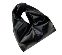 Qsvbeeqj Elegante bolsa de axila para mujeres modernas de cuero PU bolsos de hombro ceniza de axila de moda con amplio espacio para diario esencial PU bolsa, Negro