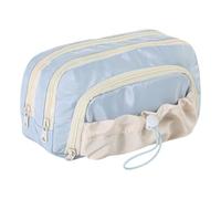 Qsvbeeqj Estuche de lápices de alta capacidad multicompartimento para bolígrafos, organizadores de lápices, bolsa de maquillaje de viaje para mujeres, lápices de colores de moda