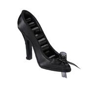 Qsvbeeqj Expositor de joyas multifuncional estante de joyería moderno delicado negro almacenamiento de joyas y estantes de exhibición