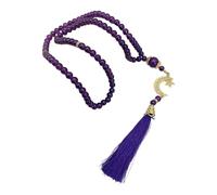 Qsvbeeqj Exquisito rosario Tasbih de 6 mm, perfecto para el Hayy y oraciones diarias, coronilla, hecho a mano, regalo de Pascua, cuentas de oración Jerusale, Tasbih, talla única, como se describe