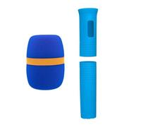 Qsvbeeqj Funda de silicona para micrófono, funda protectora para mango, protector rodante para dispositivo KTV, protector lavable