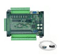 Qsvbeeqj FX3U - Placa PLC de 24 MT con cable 14 entradas 10 transistores de salida de transistor, diagrama de diagrama de programación DC24 V, transistores de control industrial, salida PLC para motor