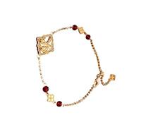 Qsvbeeqj Irish Luck Cadena de Serpiente Trenzada Estilos Vintage Pulsera Monasterio Cómodo Accesorios de Joyería de Cobre para Mujeres de Moda Ajustable Aldaba Joyería Joyería