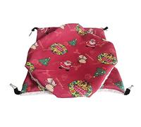 Qsvbeeqj Jaula para cobayas, esenciales, multicapa, suave, para loros, ardillas, hámsters, animales pequeños, hamaca colgante