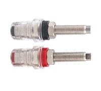 Qsvbeeqj Juego de 2 terminales transparentes protegidos para una transmisión estable en amplificadores y caja de sonido