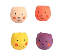 Qsvbeeqj Juguetes para cachorros con cara de animal divertida para cachorros y perros pequeños, hacen un sonido divertido que mejora la relación, lindo diseño de animales, juguetes para perros para