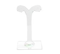 Qsvbeeqj KOME Brotes de virutas acrílicas moldeadas soporte para pendientes elegante transparencia joyería exhibición para accesorios de pendientes, pendientes, soporte de presentación