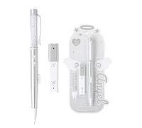 Qsvbeeqj Lápiz de dibujo recargable de 0,5 mm con portaminas para estudiantes, arquitectos y profesionales del dibujo técnico