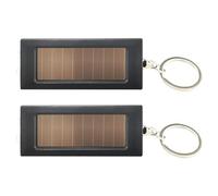 Qsvbeeqj Llavero linterna solar compacta con modo SOS, luz LED recargable para camping y preparación para crisis, mochila