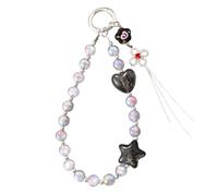Qsvbeeqj Llaveros para teléfono móvil, cordón para teléfono móvil hecho a mano, para mujeres y niñas, correa de teléfono, joyas, gota de joyería, cordón de teléfono resistente a la moda para mujeres y