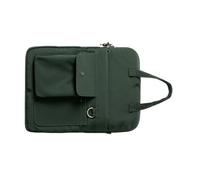 Qsvbeeqj Maletín para portátil de 14 pulgadas con cremalleras antirrobo, correa de hombro ajustable para viajeros, negocios, profesionales, bolsa para laptop de gran capacidad, Green