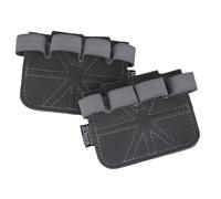 Qsvbeeqj Mancuernas de ejercicio de fitness de cuatro dedos, antideslizantes, para hombres y mujeres, guantes de entrenamiento de levantamiento de pesas, protector de palmas