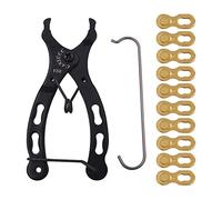 Qsvbeeqj Manija ergonómica cadena de bicicleta abridor de eslabones traje divisor de cadena rápida para el hogar y la carretera bicicleta enlace alicates herramienta alicates de bicicleta kit de