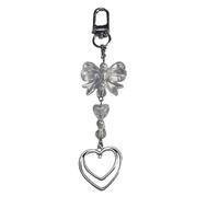 Qsvbeeqj Mariposa Nudo Corazón Teléfono Lanyard Arco Cadena de Teléfono Muñeca Anti Perdido