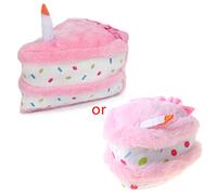 Qsvbeeqj Mascota perro para lindo pastel de cumpleaños de peluche para muñeca resistente a mordeduras masticadores agresivos